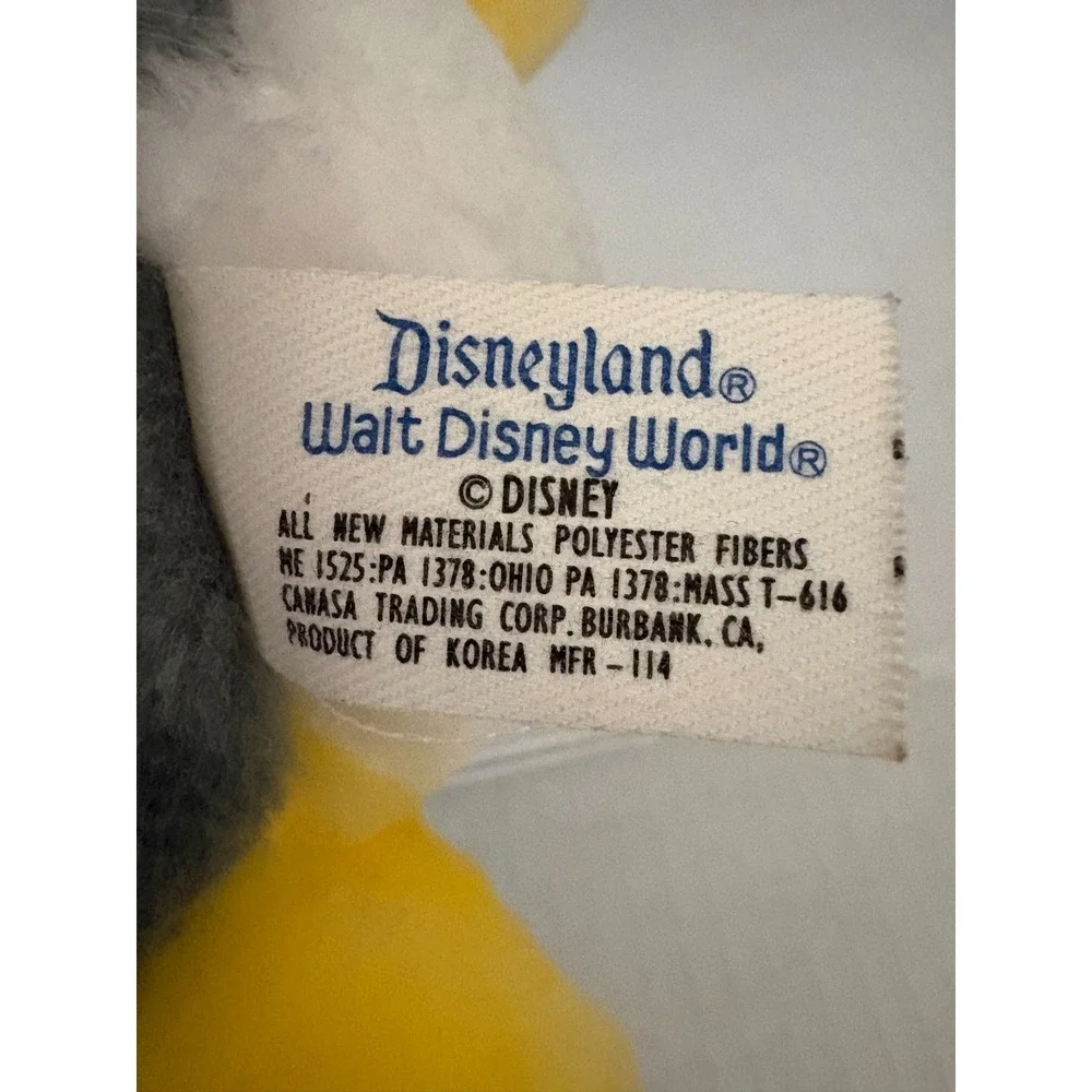 Vintage Bundle (2) Disney Bambi Thumper Plush Disneyland Walt Disney World Korea